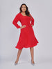 Alessia Silk Square Neck Dress