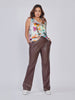 Gia V-Neck Silk Shell in Floral