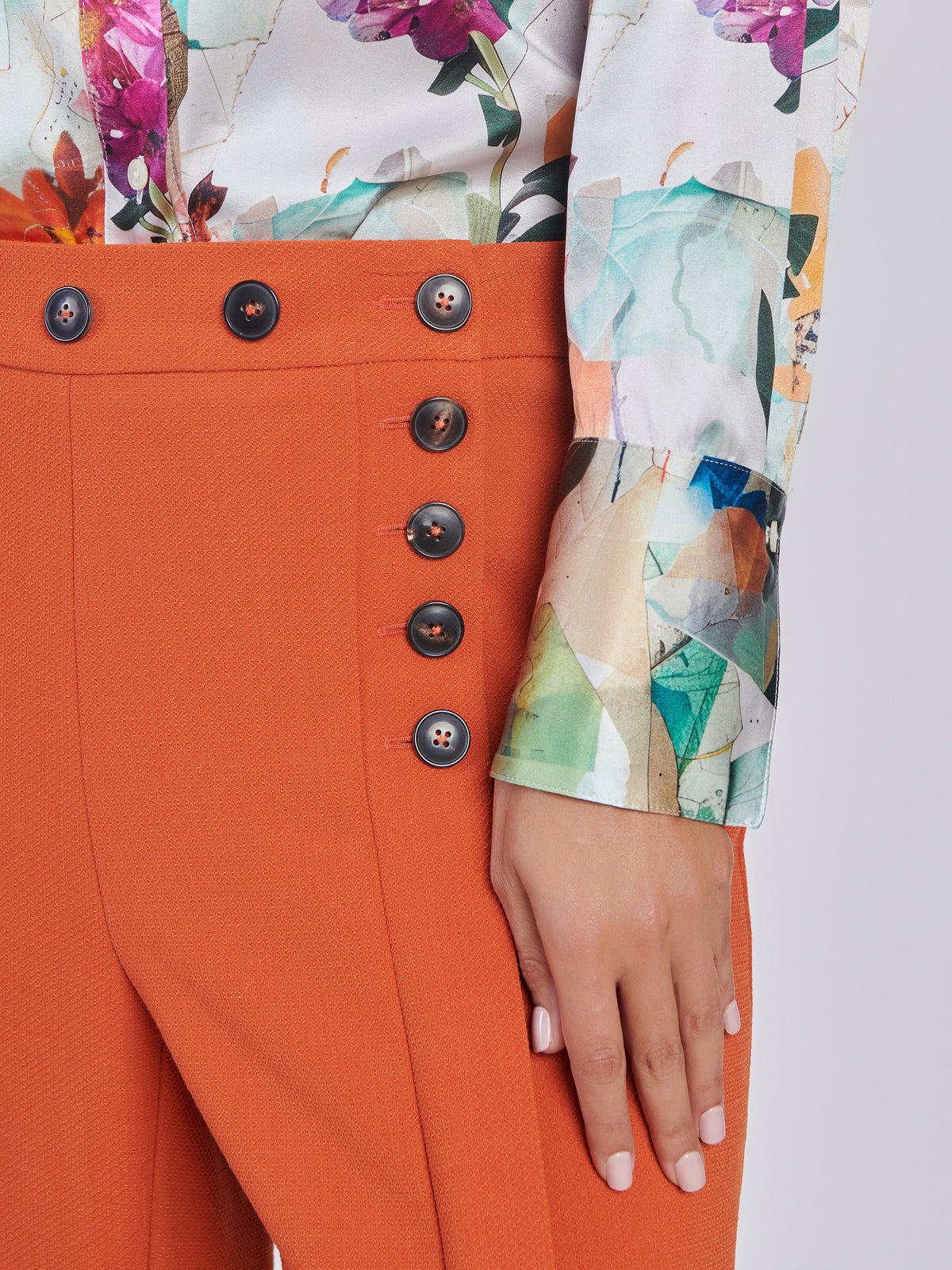 Mathilde Stretch Silk Floral Blouse