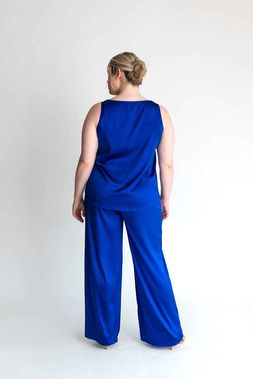 Women's silk palazzo pants