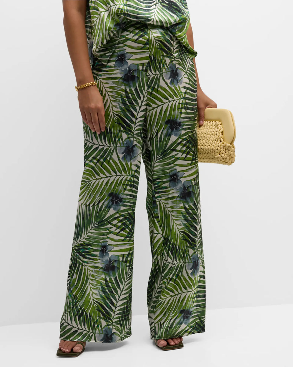 Moncler x Palm Angels Hawaiian Print Trousers Purple Multi Print - FW21 - US