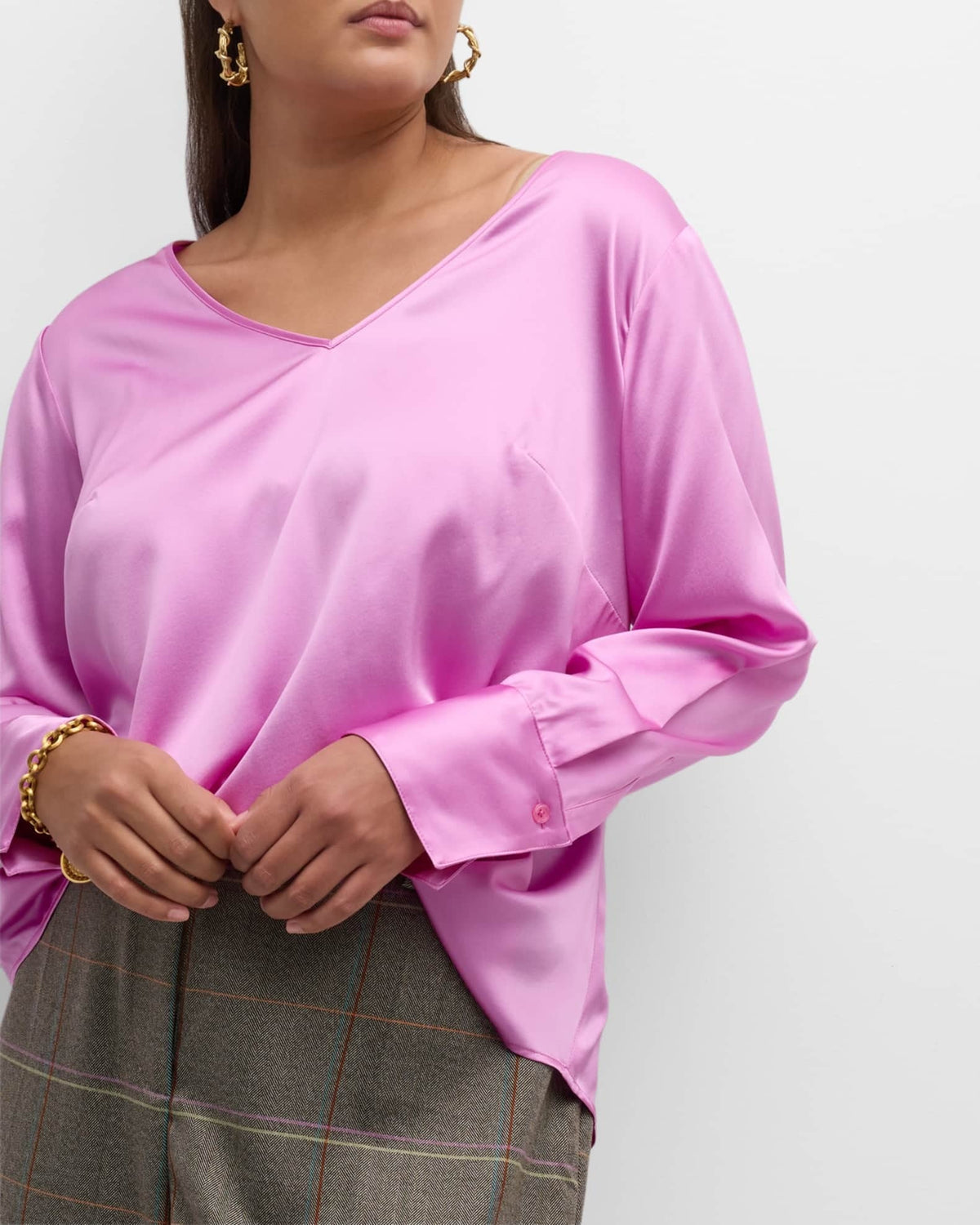 Vittoria Silk V-Neck Blouse