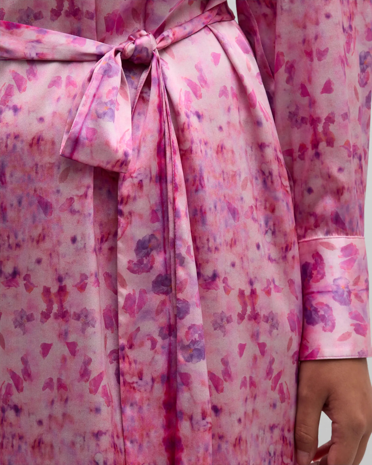 Pink Batik 19mm Stretch Silk Charmeuse