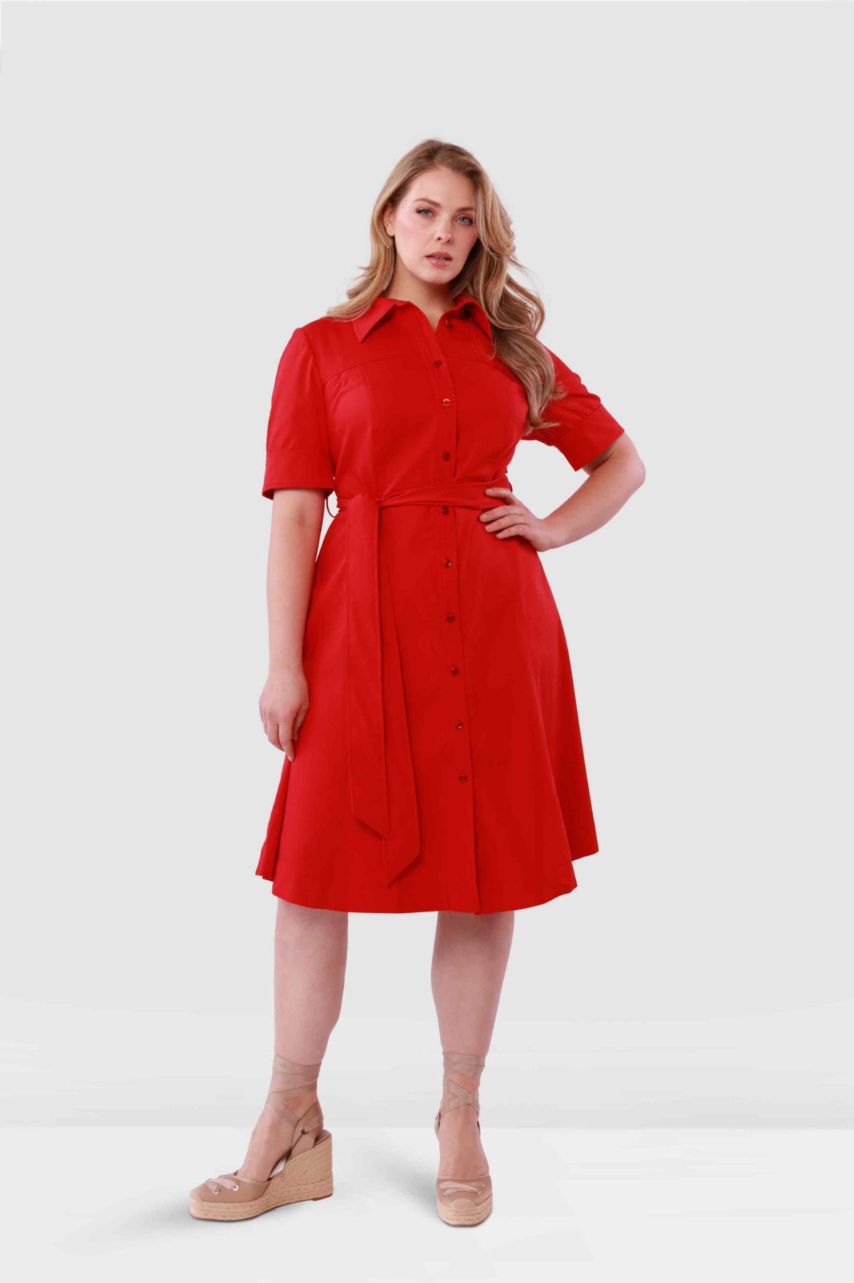 Liliana Cotton Polished Poplin Shirtdress – Gabriella Rossetti