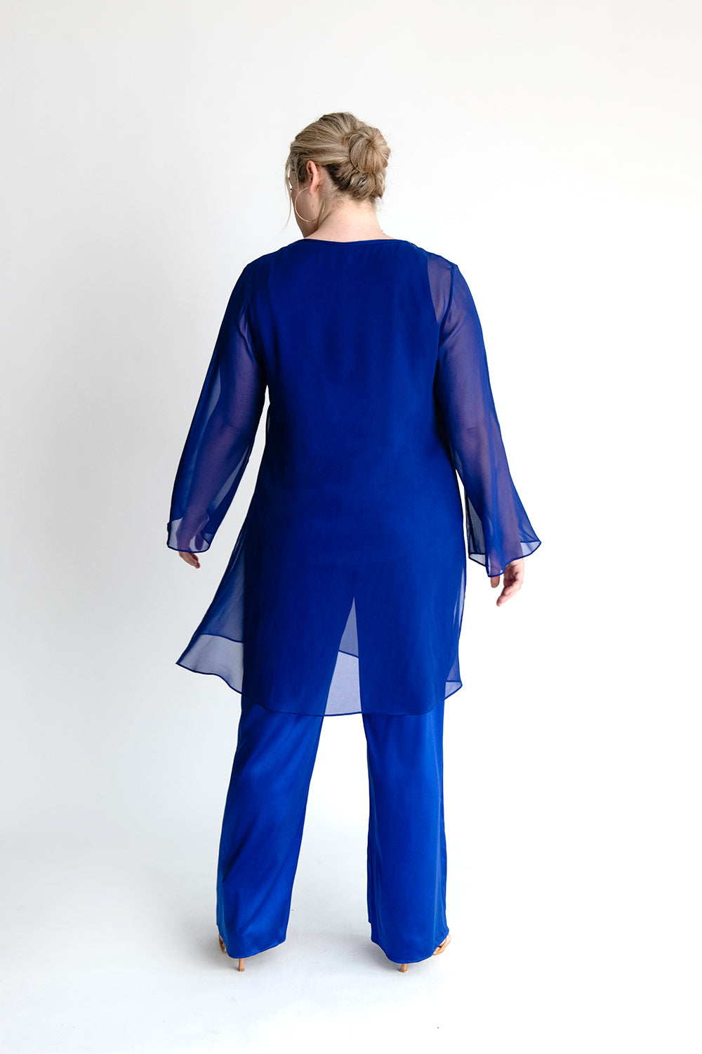 Plus size chiffon tunic