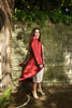 Red satin coat
